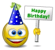 Smiley Emoticone Emoji Fete D Anniversaire Birthday